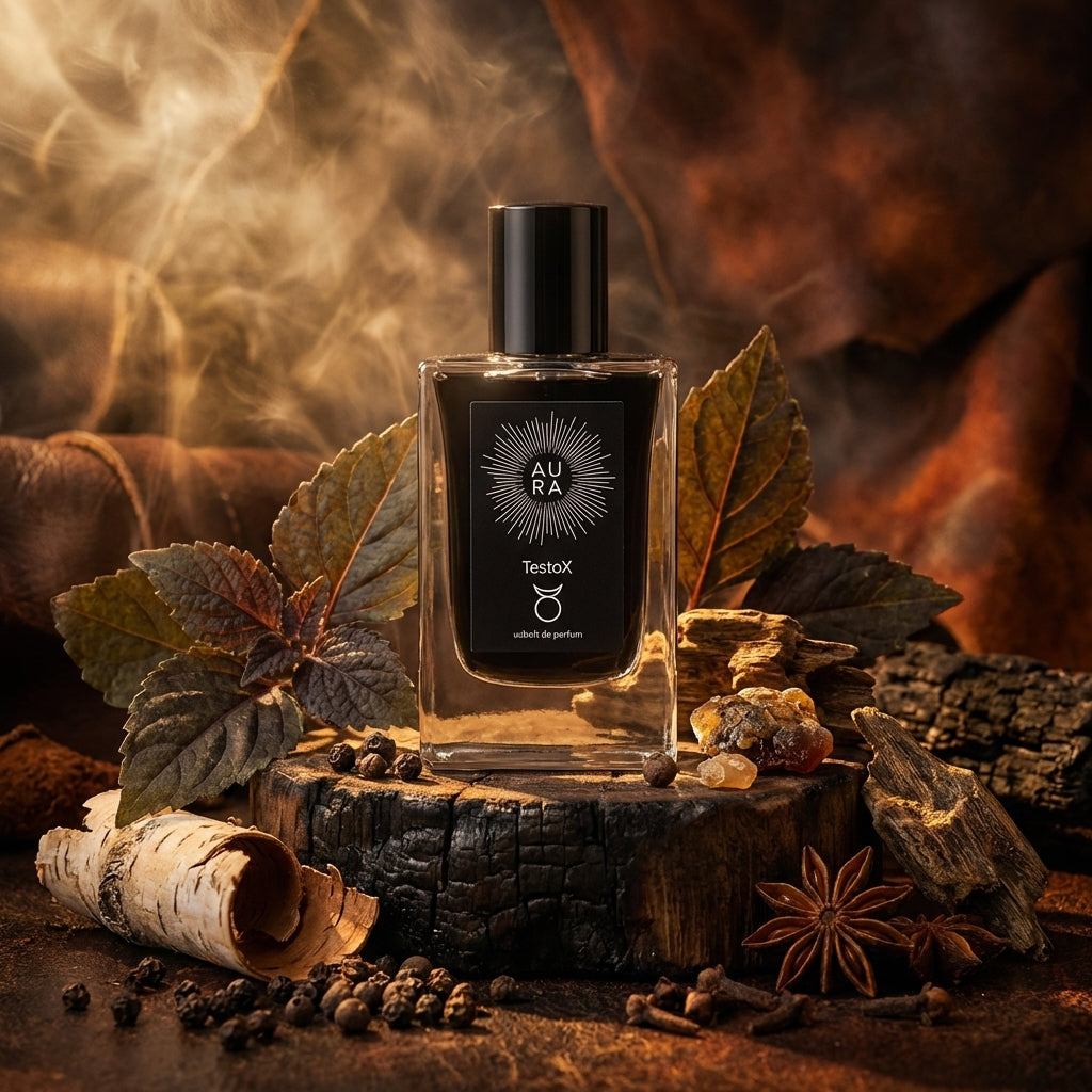 Atmospheric scene of TestoX by Aura Perfume