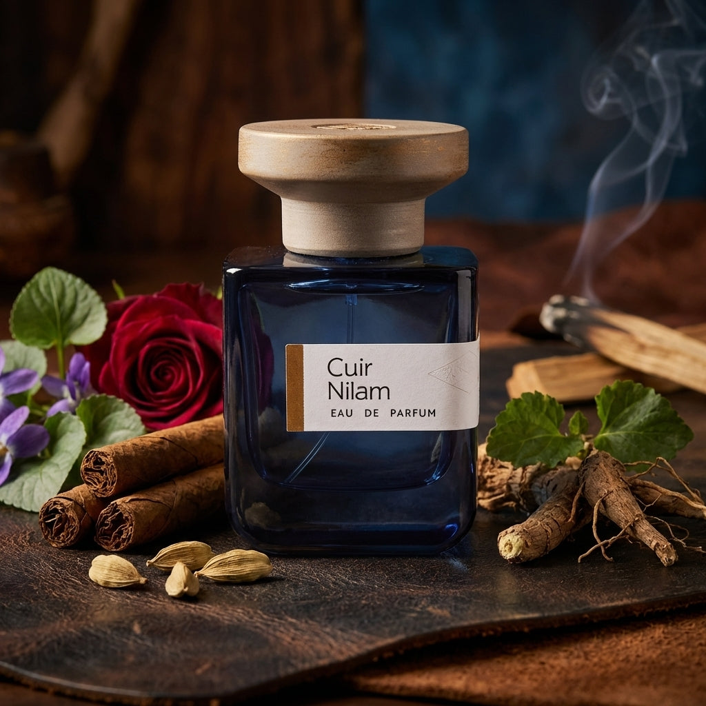 Atmospheric scene of Cuir Nilam by Atelier Materi
