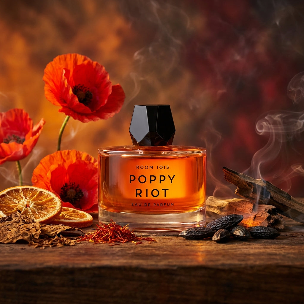 Atmospheric scene of Poppy Riot by Room 1015