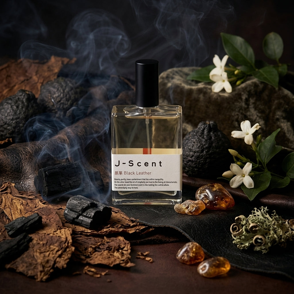 Atmospheric scene of Black Leather by J-Scent