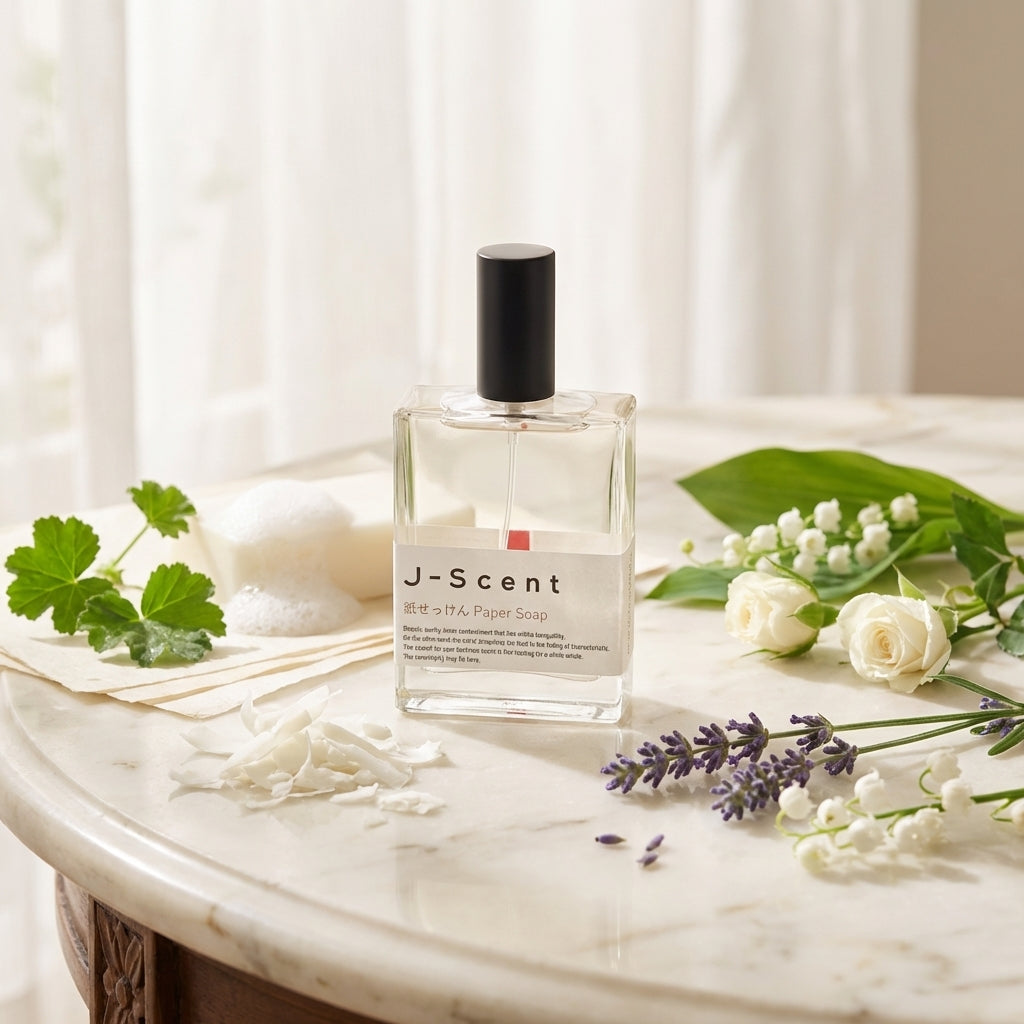 Atmospheric scene of Paper Soap by J-Scent