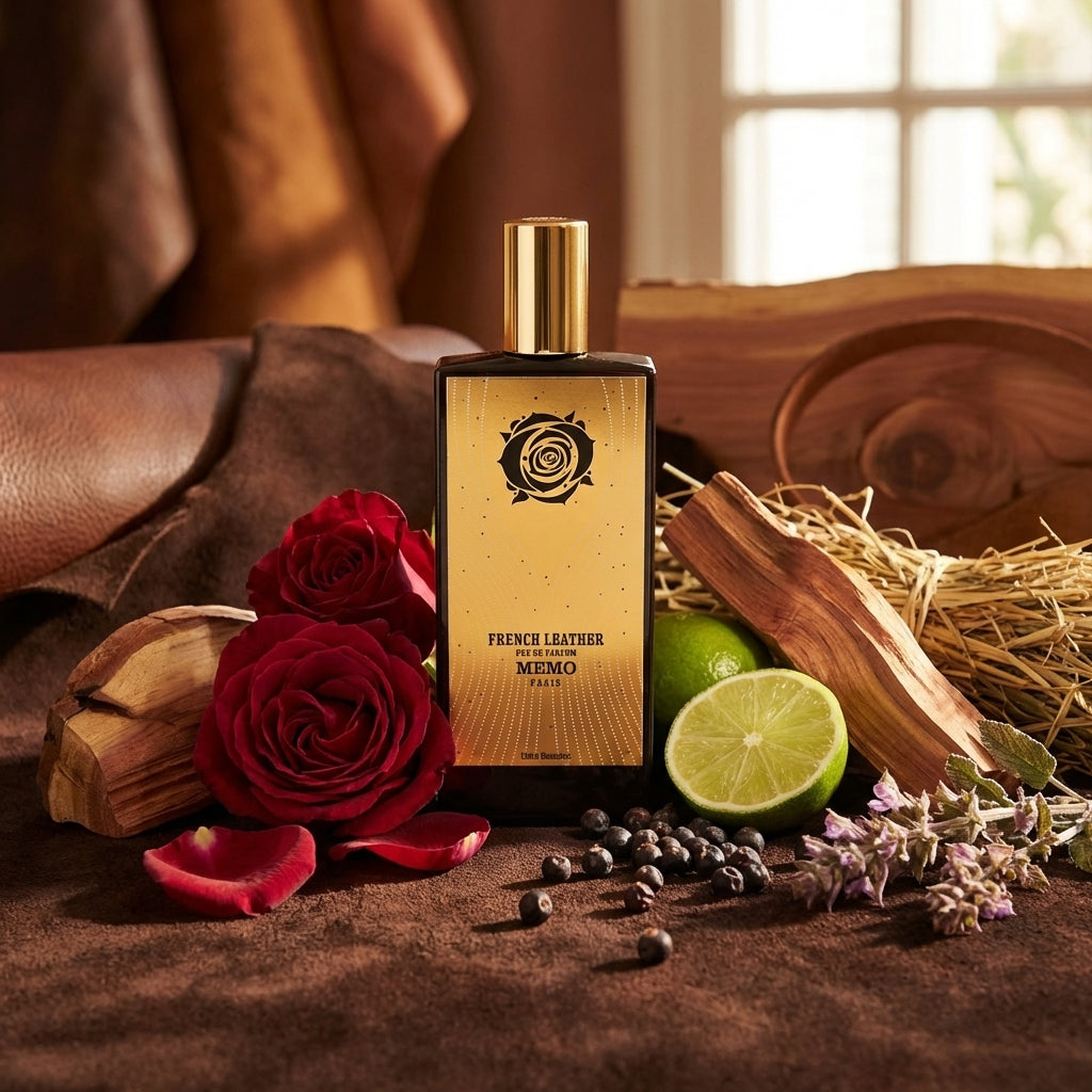 Atmospheric scene of French Leather by Memo Paris