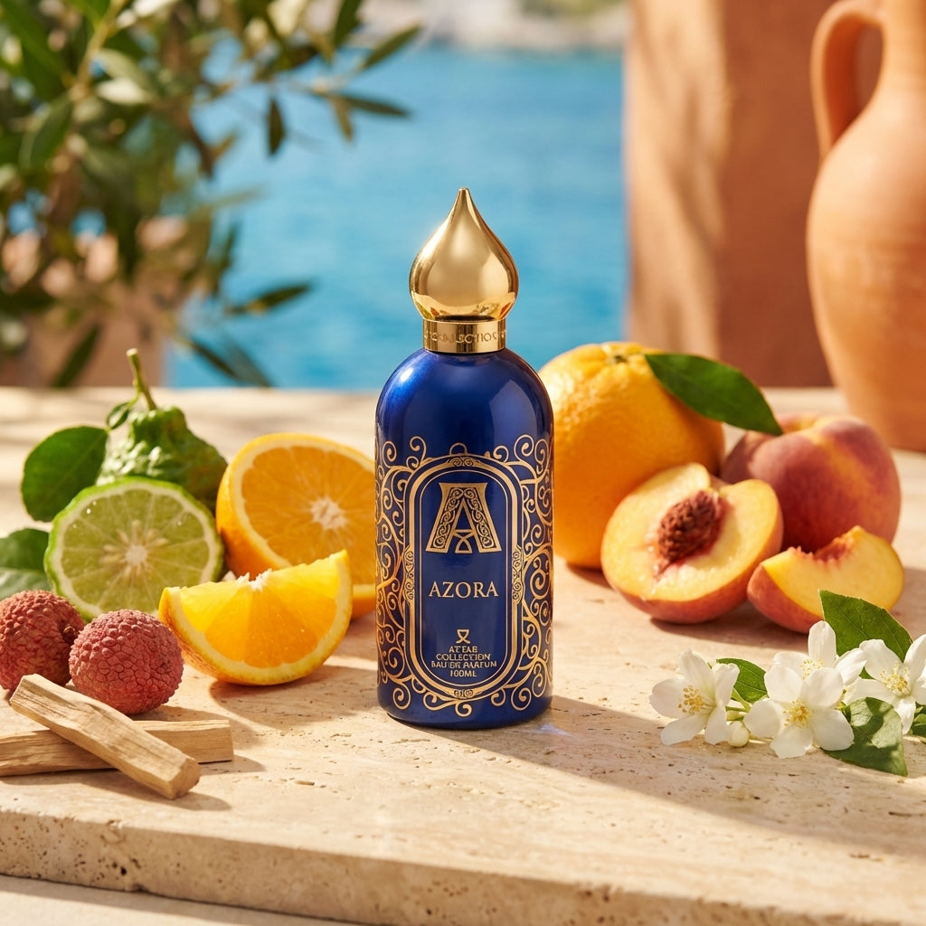 Atmospheric scene of Azora by Attar Collection