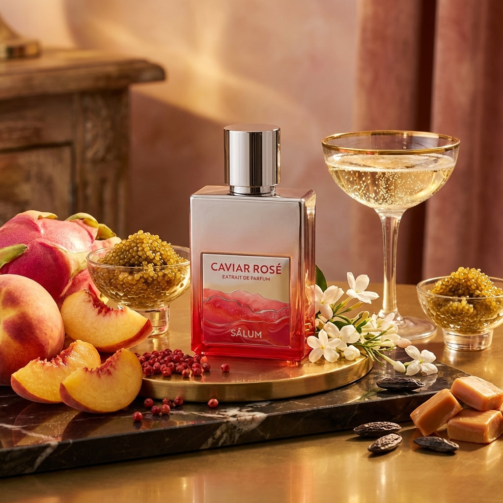 Atmospheric scene of Caviar Rosé by Sãlum