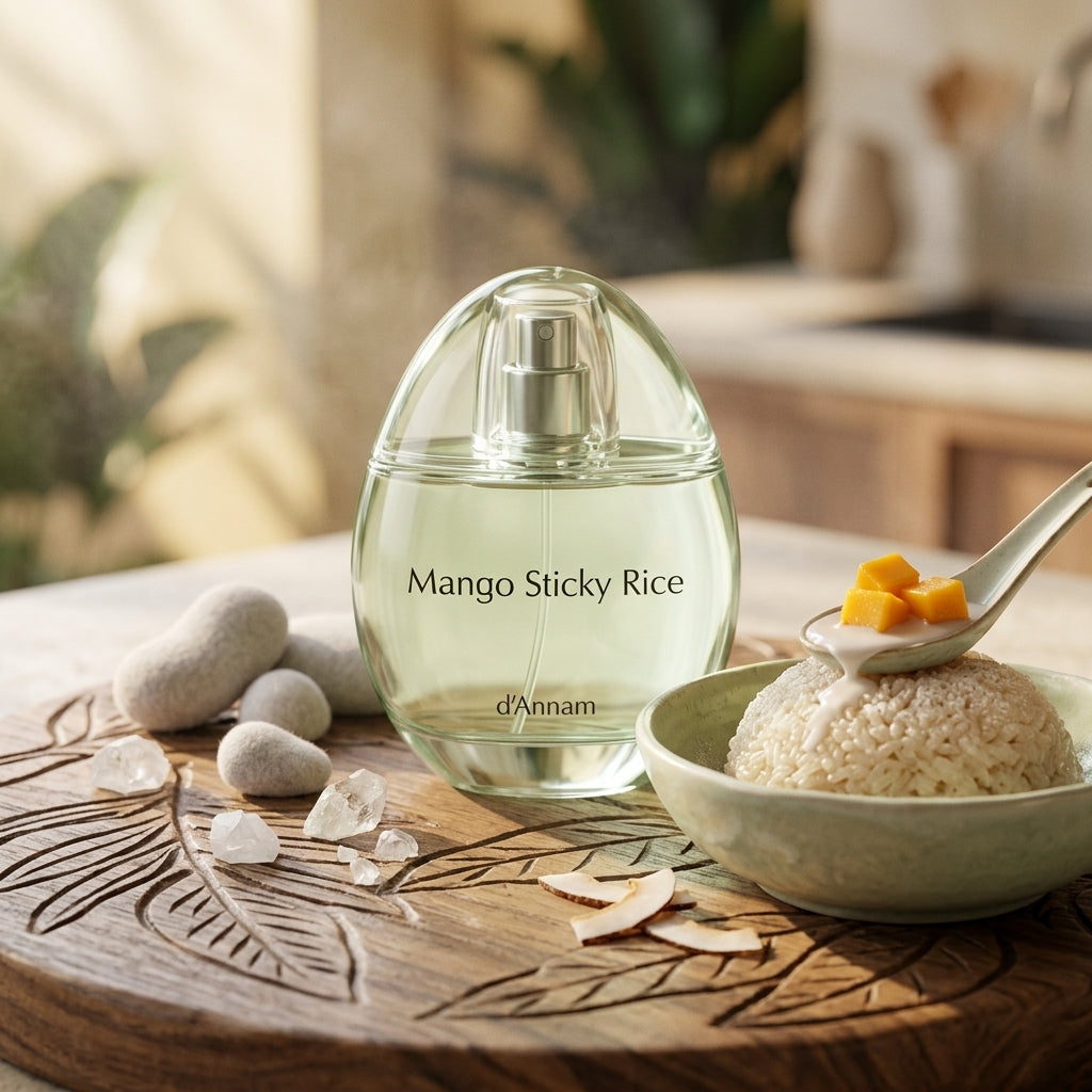 Atmospheric scene of Mango Sticky Rice by d'Annam