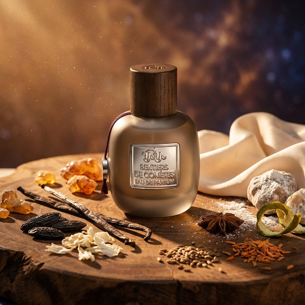 Atmospheric scene of Sentiers de Comètes by YeYe Parfums