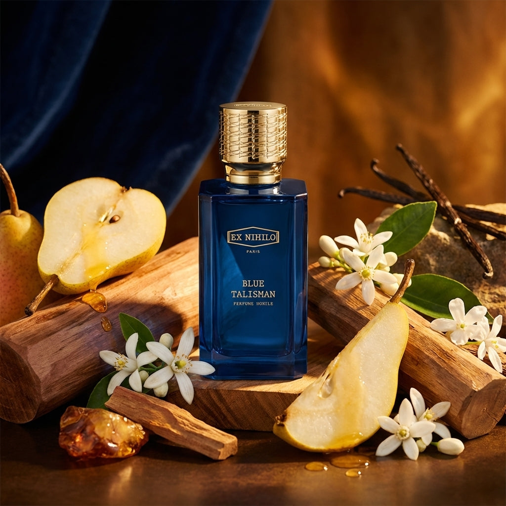 Atmospheric scene of Blue Talisman Extrait by Ex Nihilo