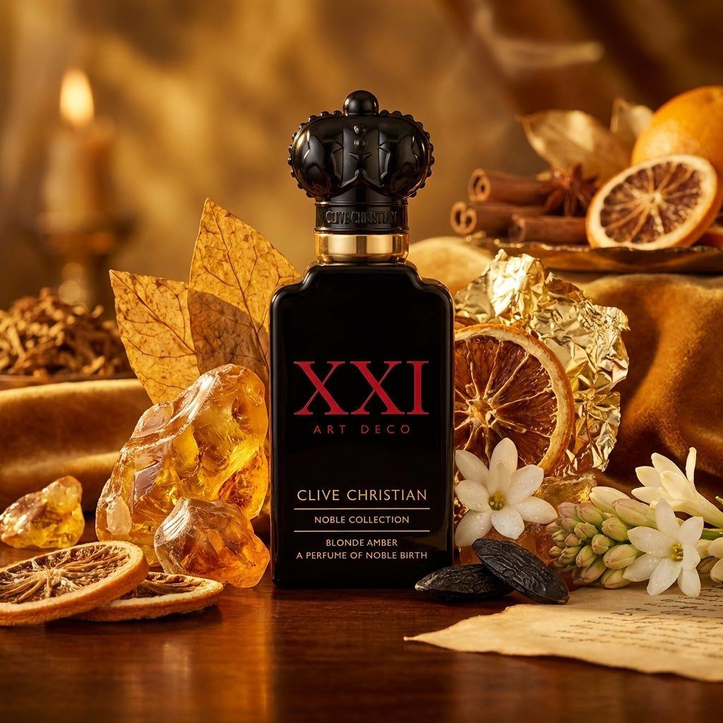 Atmospheric scene of XXI: Art Deco - Blonde Amber by Clive Christian