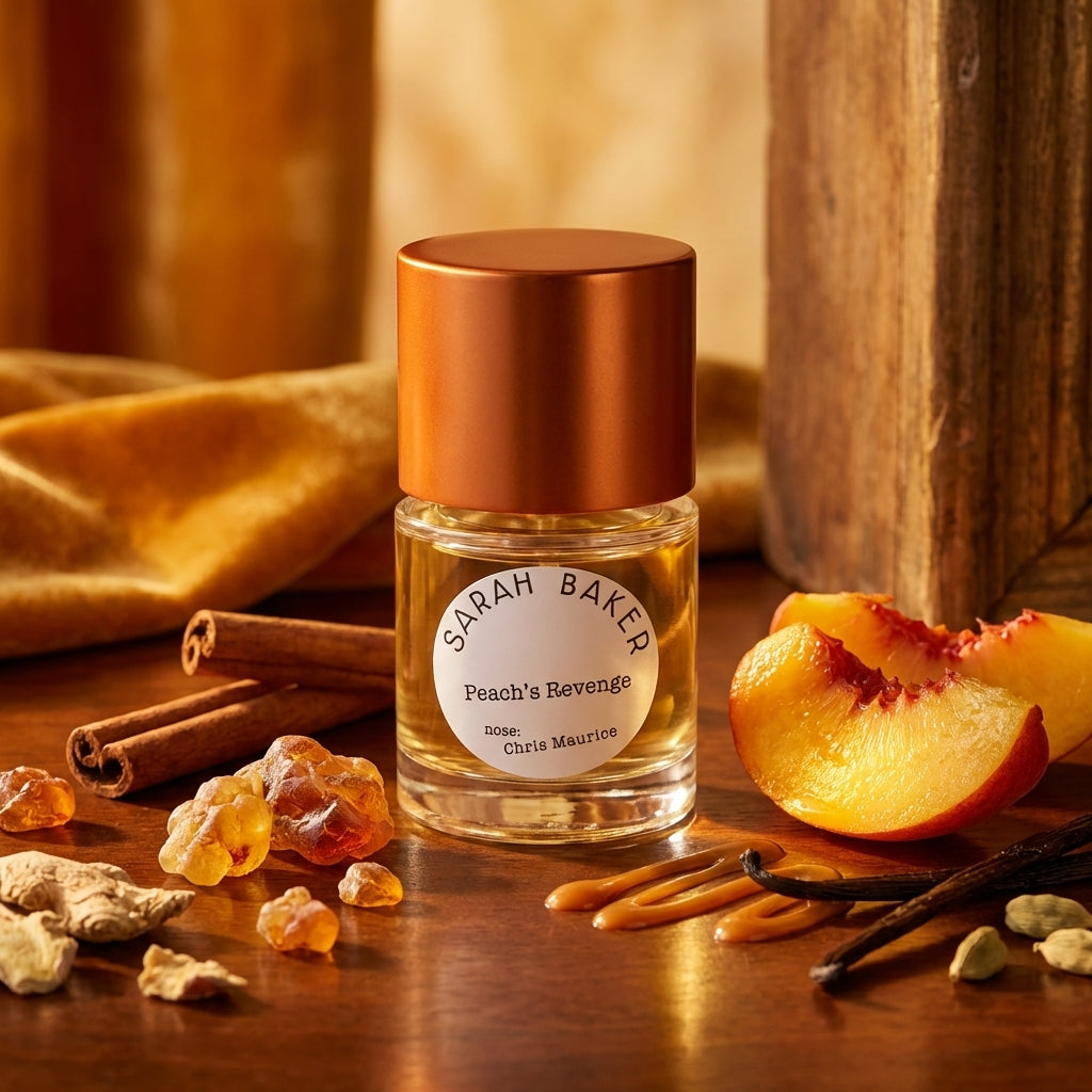 Atmospheric scene of Peach's Revenge by Sarah Baker
