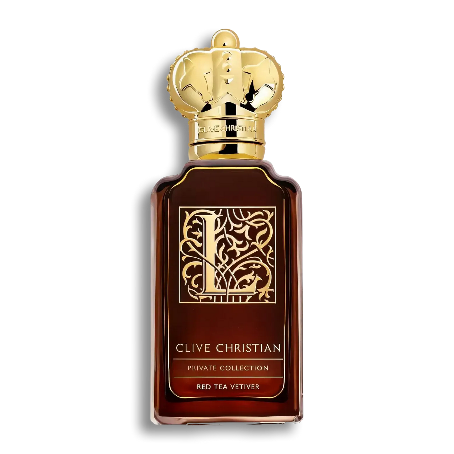 Product shot of L: Red Tea Vetiver by Clive Christian