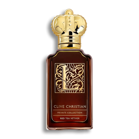 Product shot of L: Red Tea Vetiver by Clive Christian