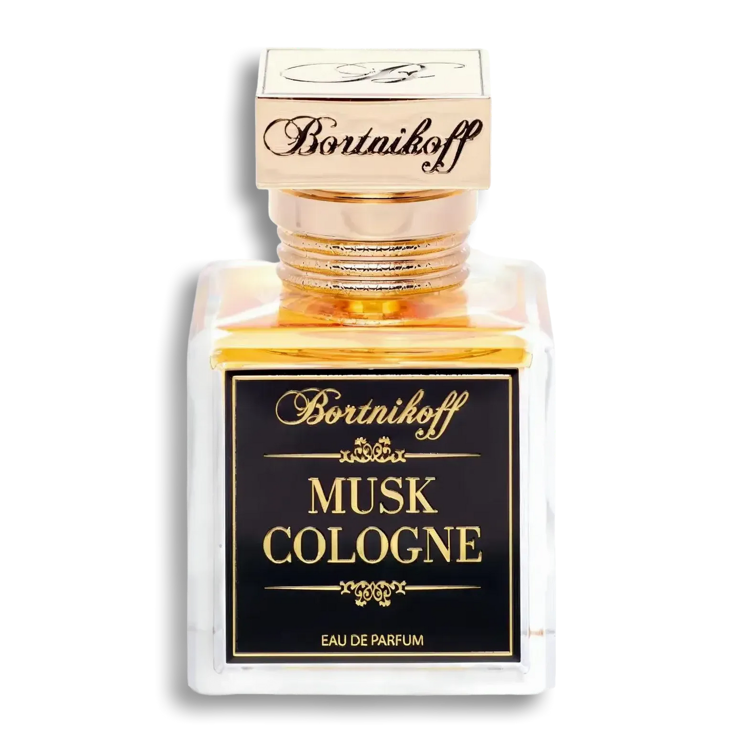 Product shot of Musk Cologne by Bortnikoff