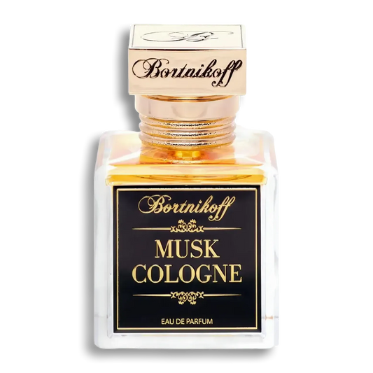 Product shot of Musk Cologne by Bortnikoff