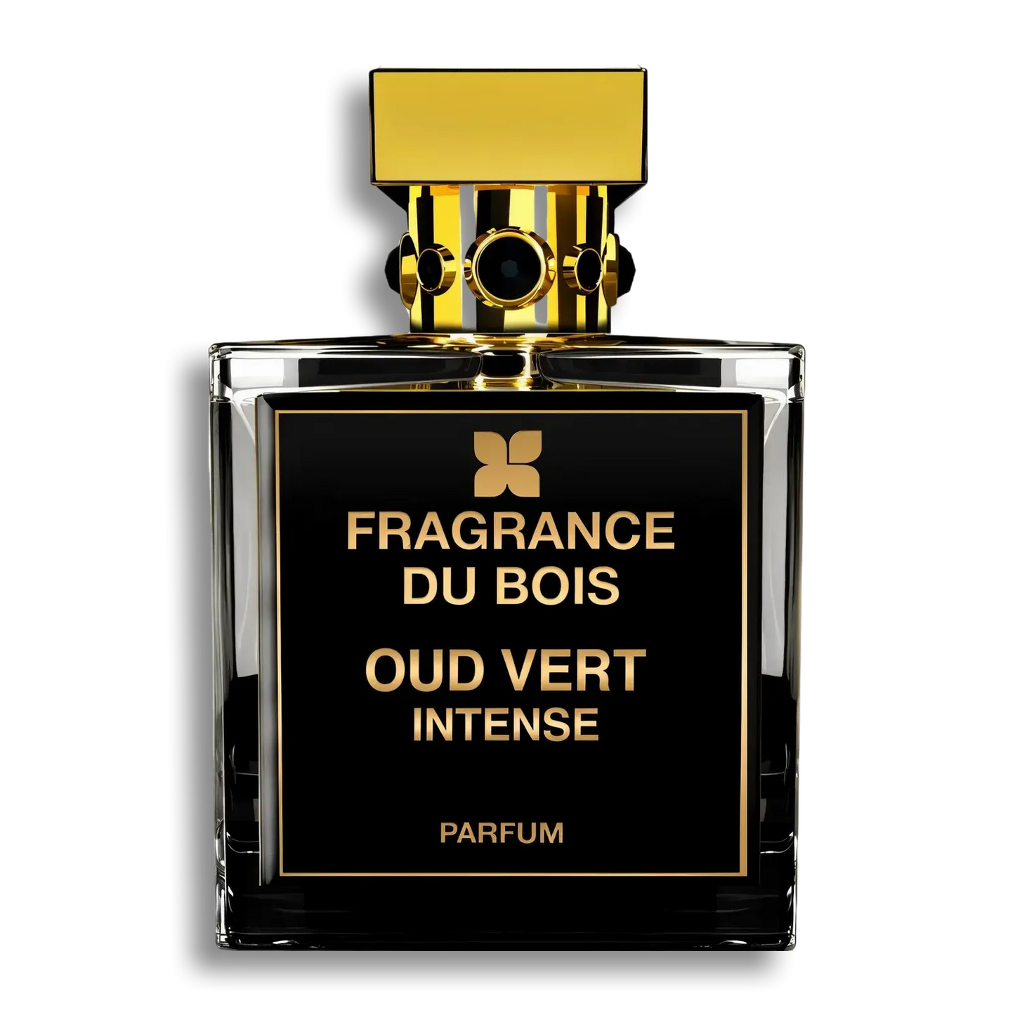Product shot of Oud Vert Intense by Fragrance Du Bois