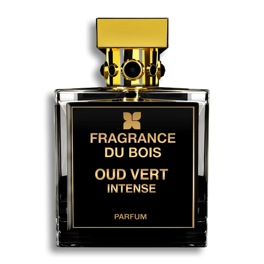 Product shot of Oud Vert Intense by Fragrance Du Bois
