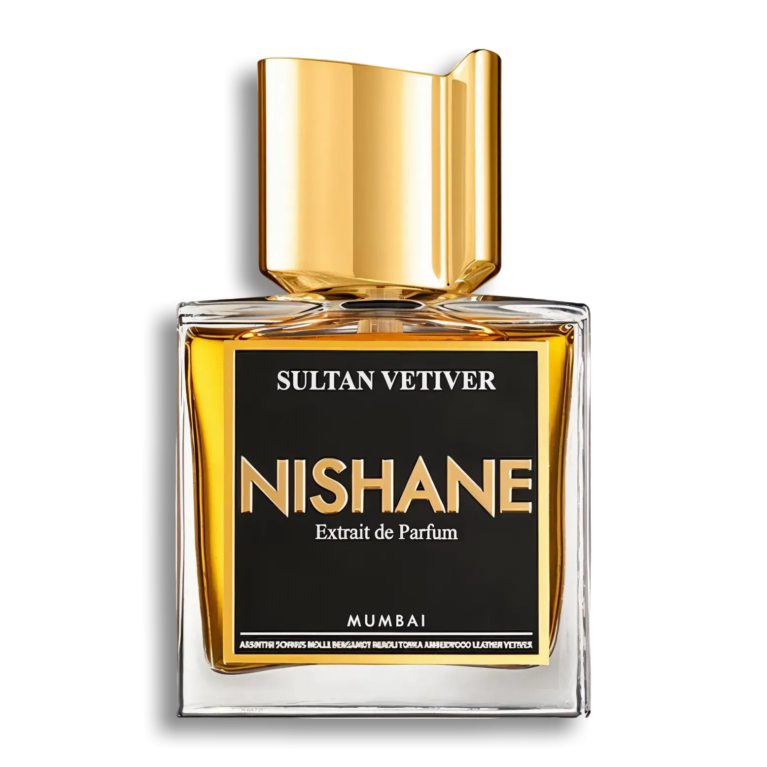 Product shot of Sultan Vetiver by Nishane