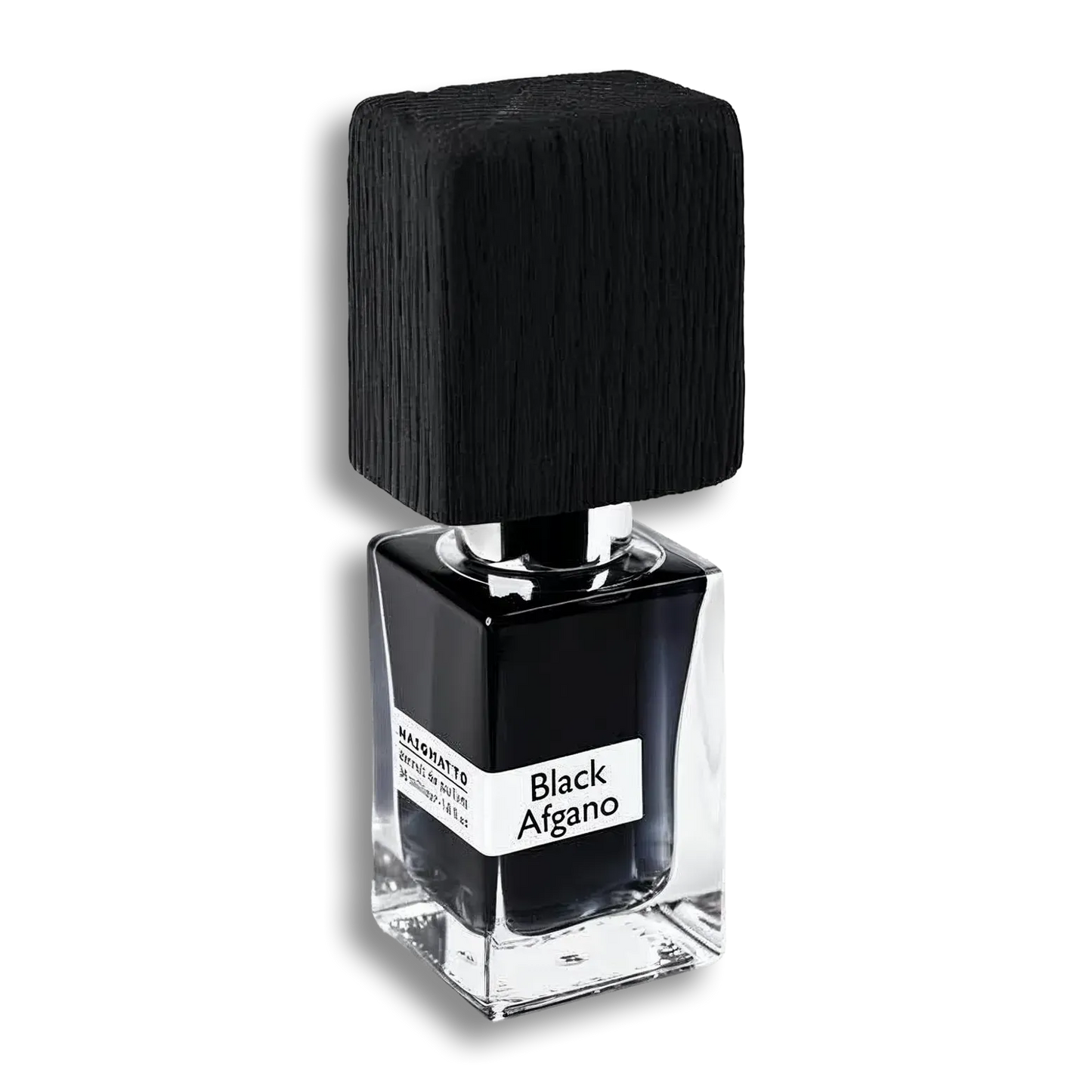 Product shot of Black Afgano by Nasomatto