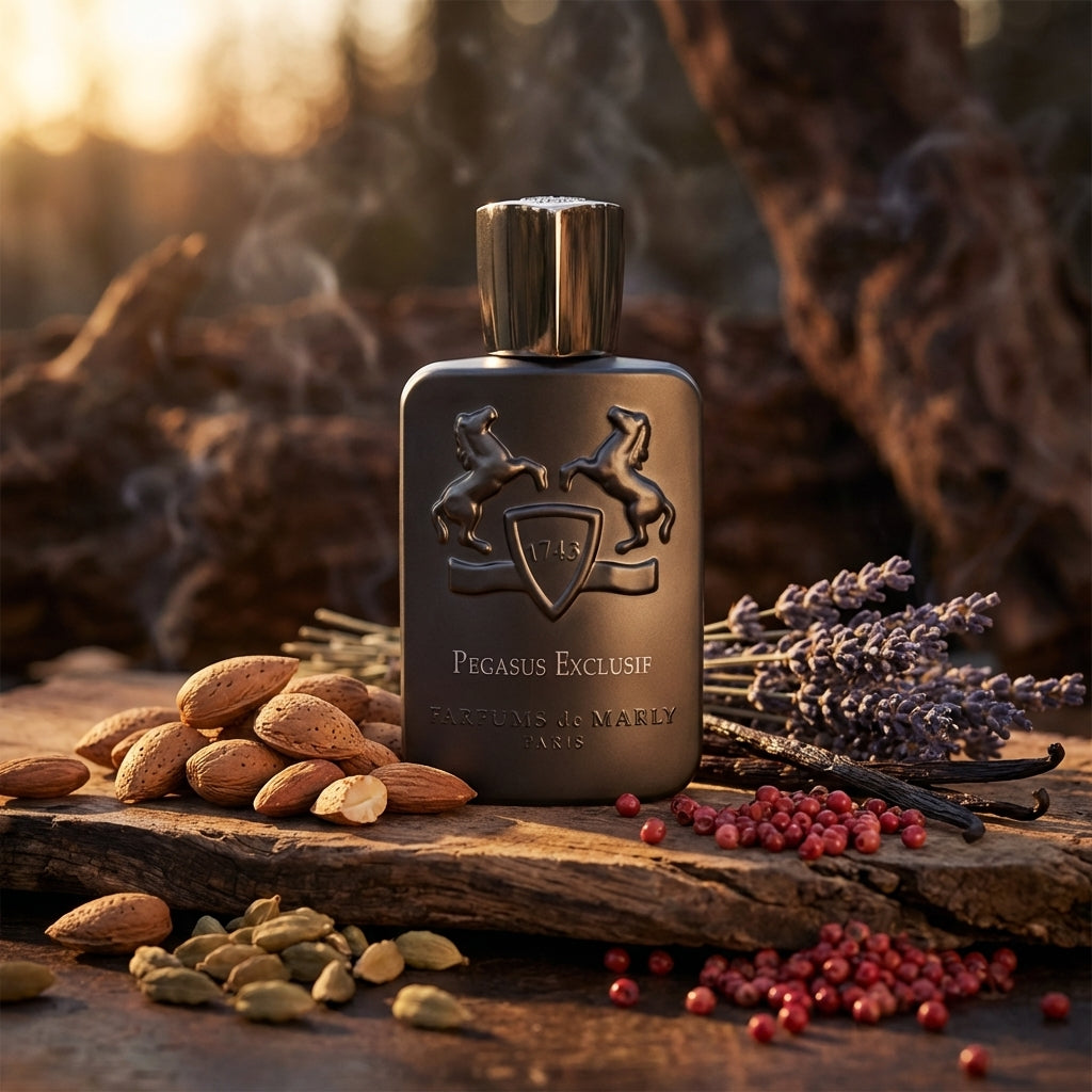 Atmospheric scene of Pegasus Exclusif by Parfums de Marly