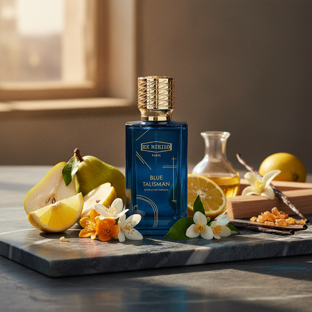 Atmospheric scene of Blue Talisman Extrait by Ex Nihilo