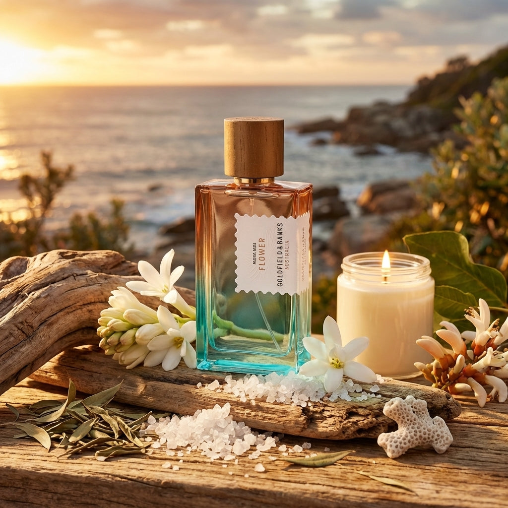 Atmospheric scene of Pacific Rock Flower by Goldfield & Banks