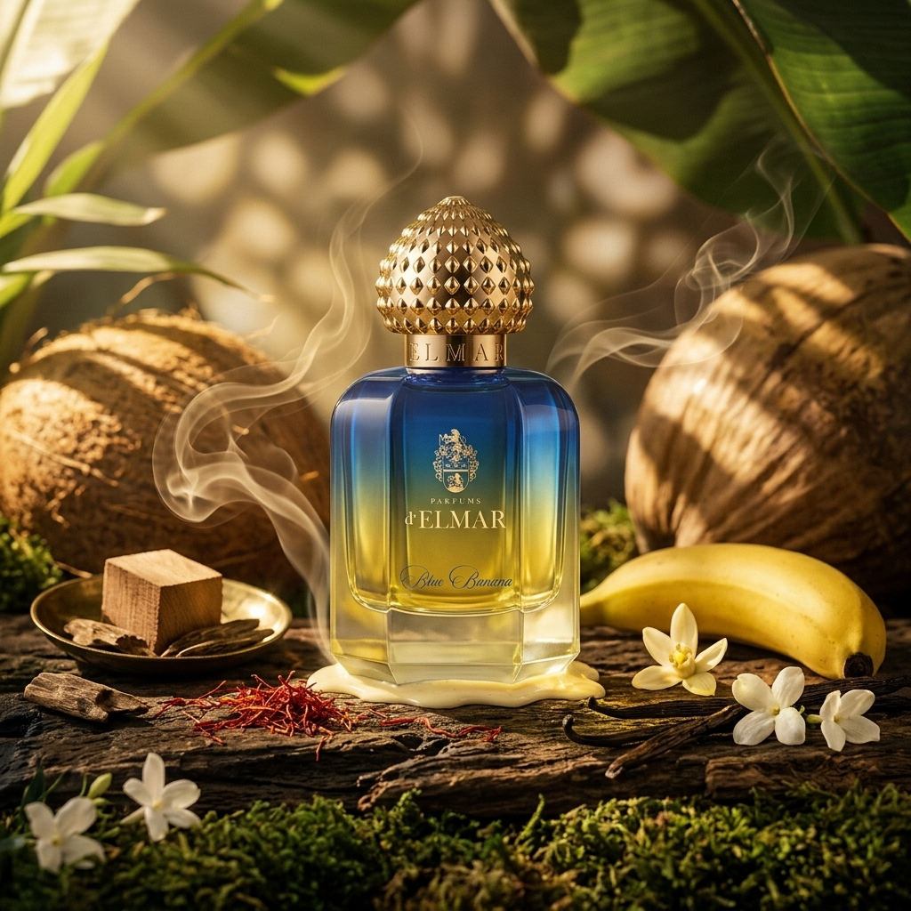 Atmospheric scene of Blue Banana by Parfums D'Elmar