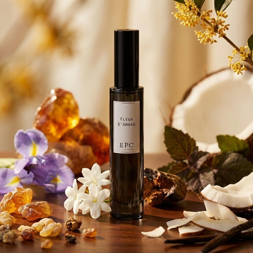Atmospheric scene of Fleur D'Ambre by Experimental Perfume Club
