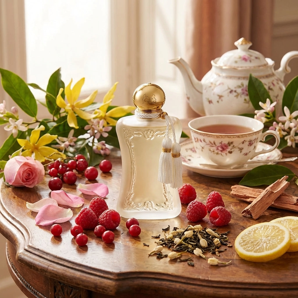 Atmospheric scene of Meliora by Parfums de Marly