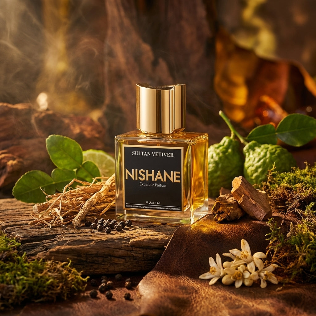 Atmospheric scene of Sultan Vetiver by Nishane