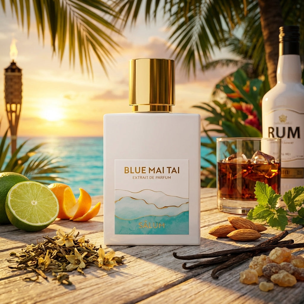Atmospheric scene of Blue Mai Tai by Sãlum