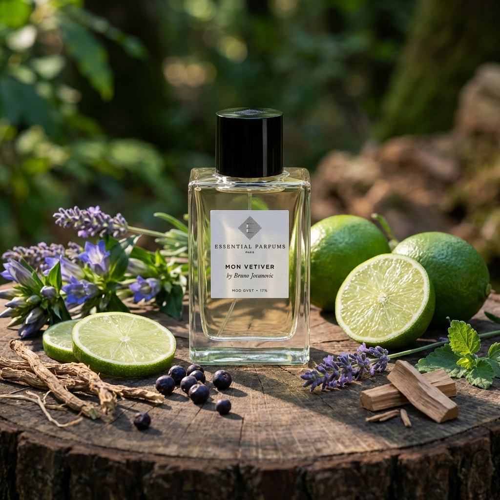Atmospheric scene of Mon Vetiver by Essential Parfums
