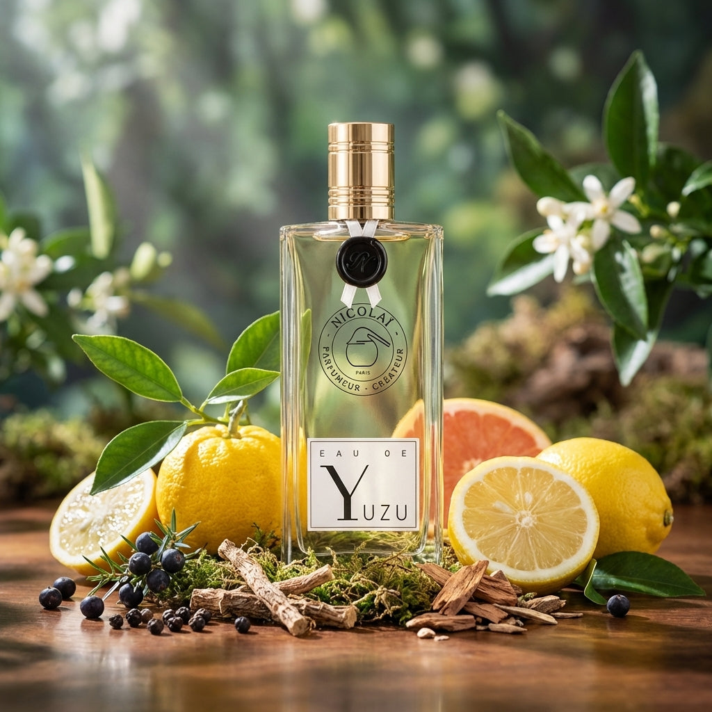 Atmospheric scene of Eau de Yuzu by Nicolaï
