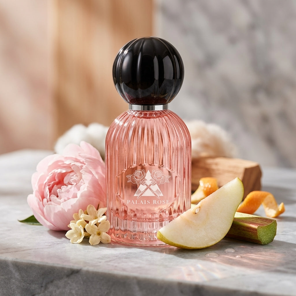 Atmospheric scene of Palais Rose by Les Folies Du Parfum