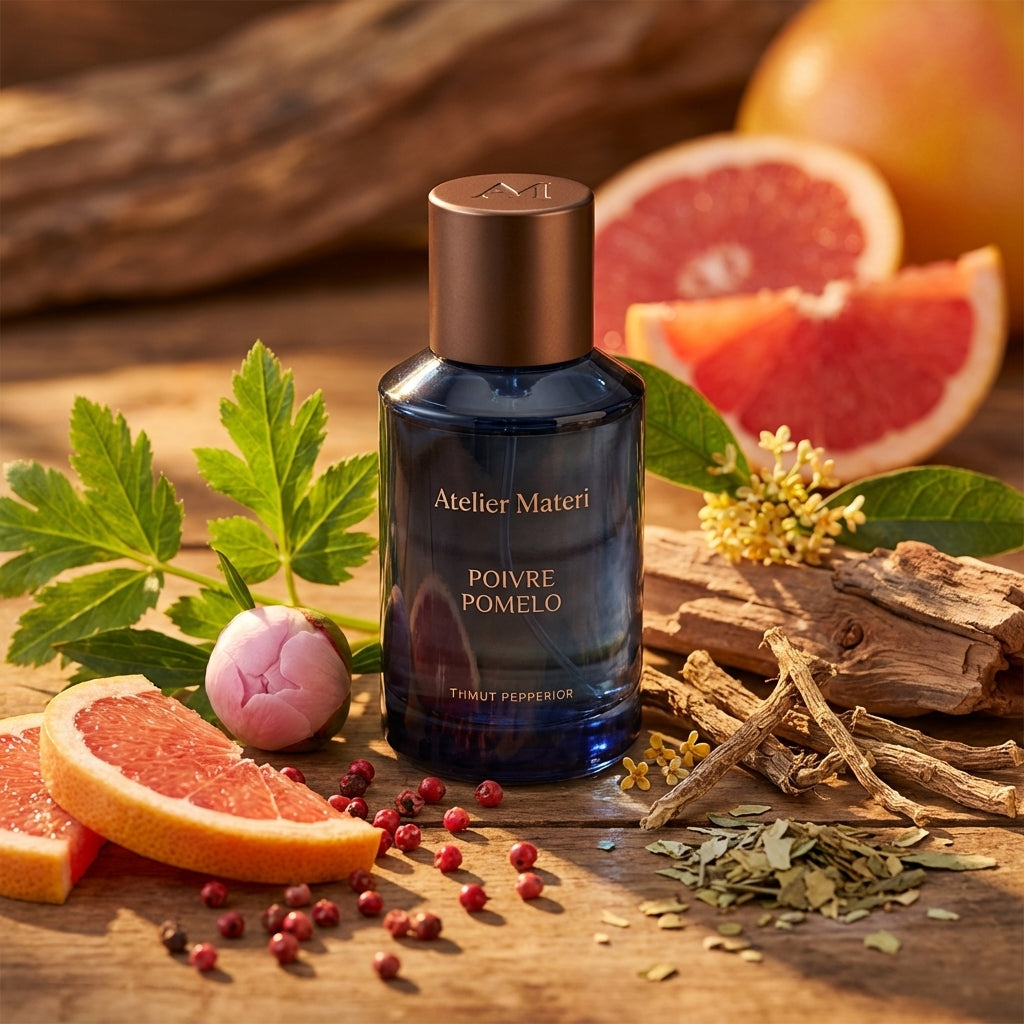 Atmospheric scene of Poivre Pomelo by Atelier Materi