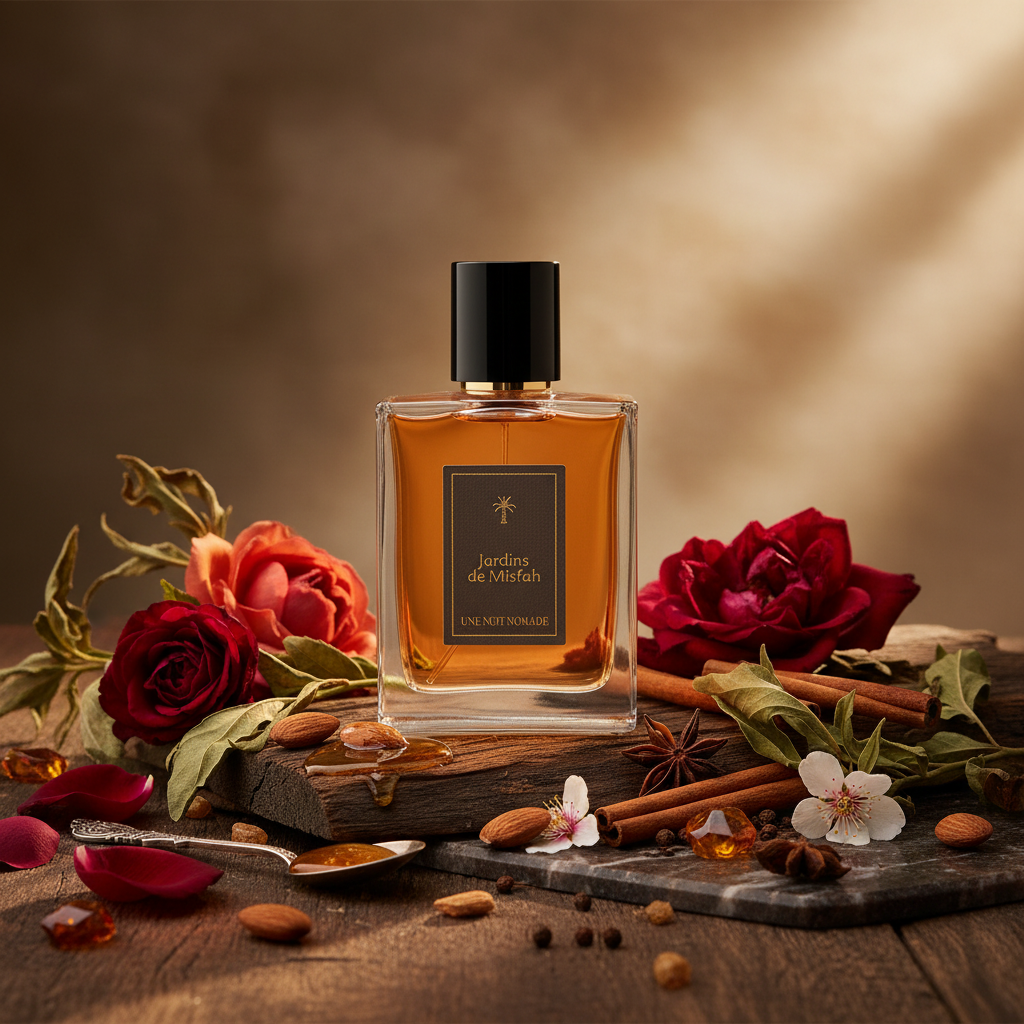 Atmospheric scene of Jardins de Misfah by Une Nuit Nomade