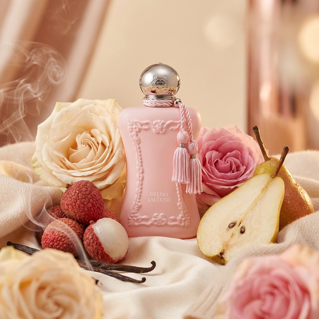 Atmospheric scene of Delina Exclusif by Parfums de Marly