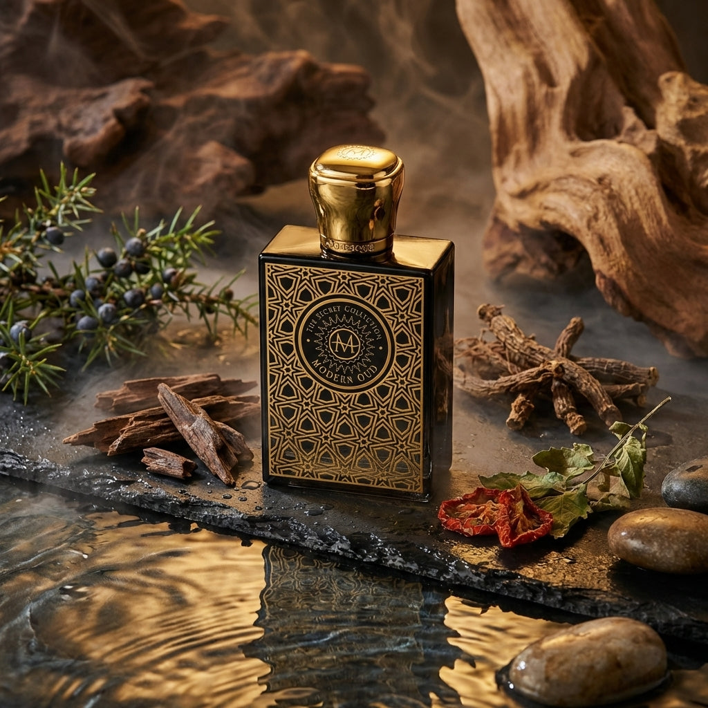 Atmospheric scene of Modern Oud by Moresque