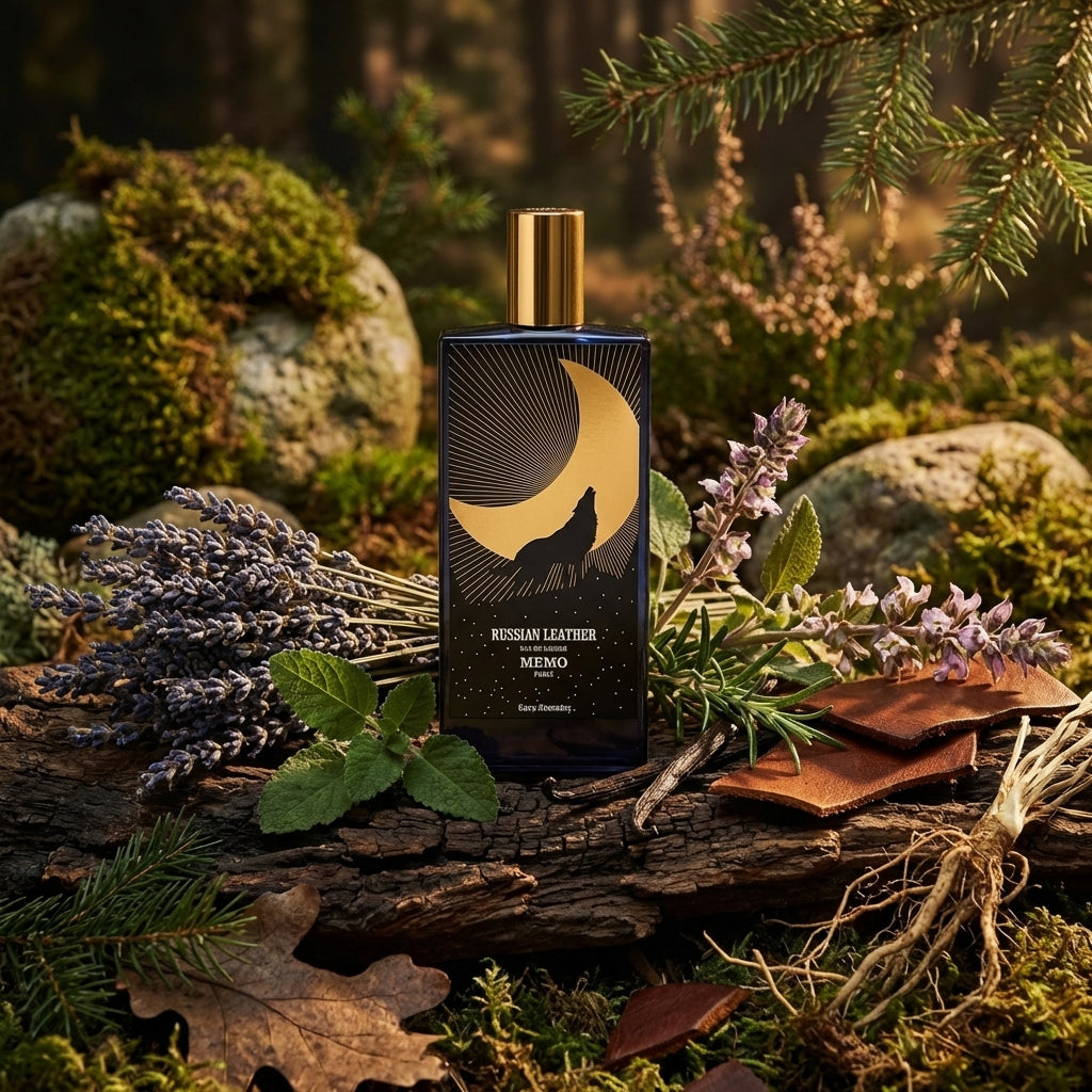 Atmospheric scene of Russian Leather by Memo Paris