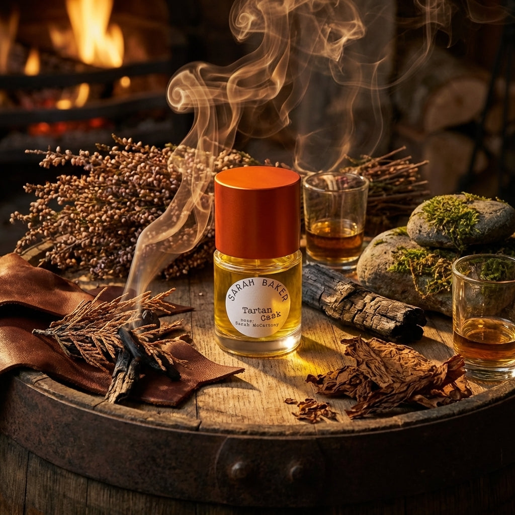 Atmospheric scene of Tartan Cask by Sarah Baker