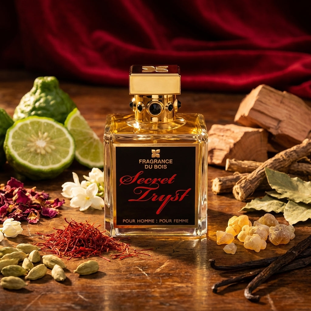 Atmospheric scene of Secret Tryst by Fragrance Du Bois