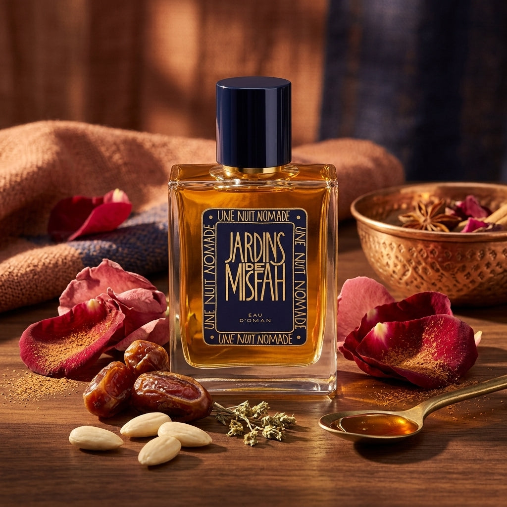 Atmospheric scene of Jardins de Misfah by Une Nuit Nomade