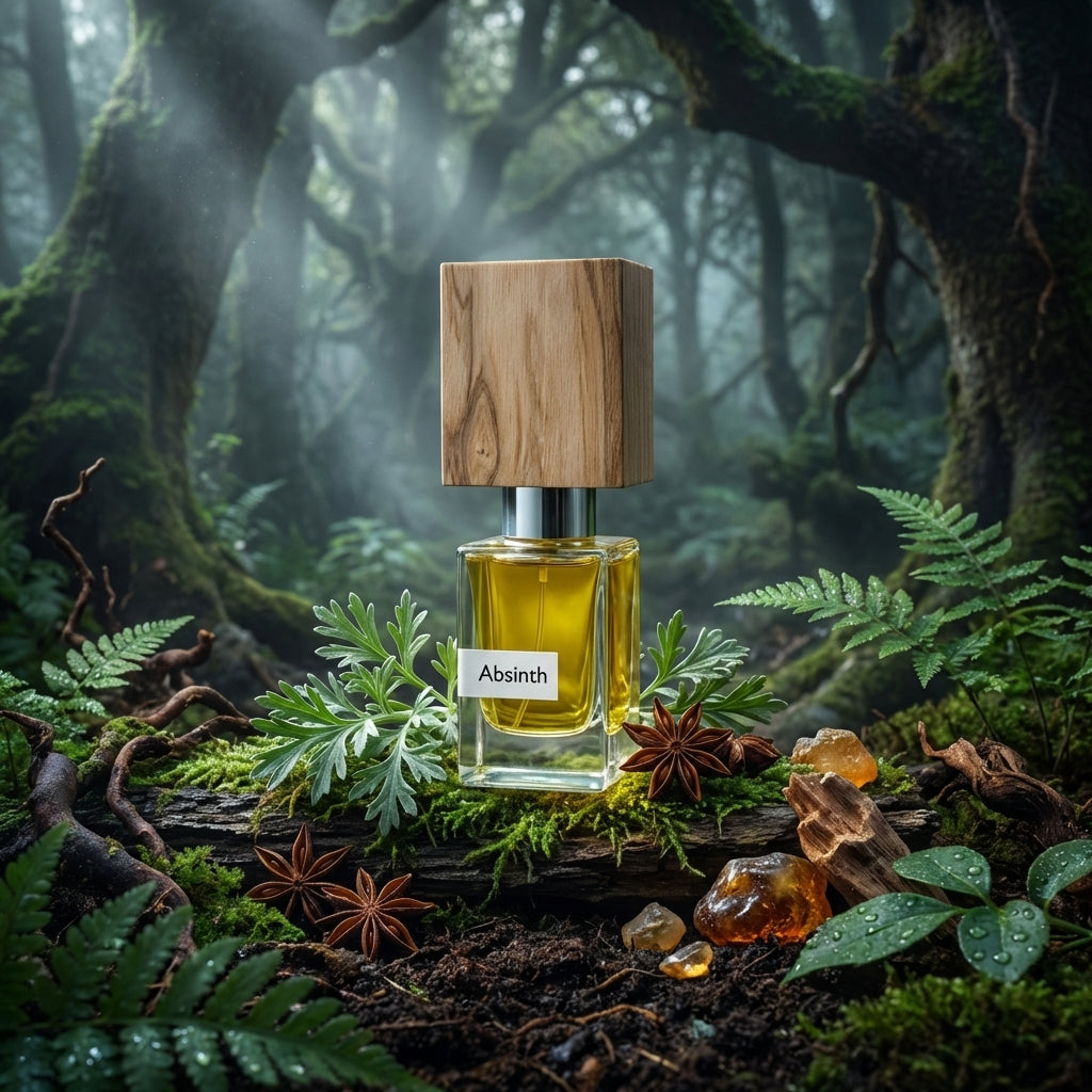 Atmospheric scene of Absinth by Nasomatto