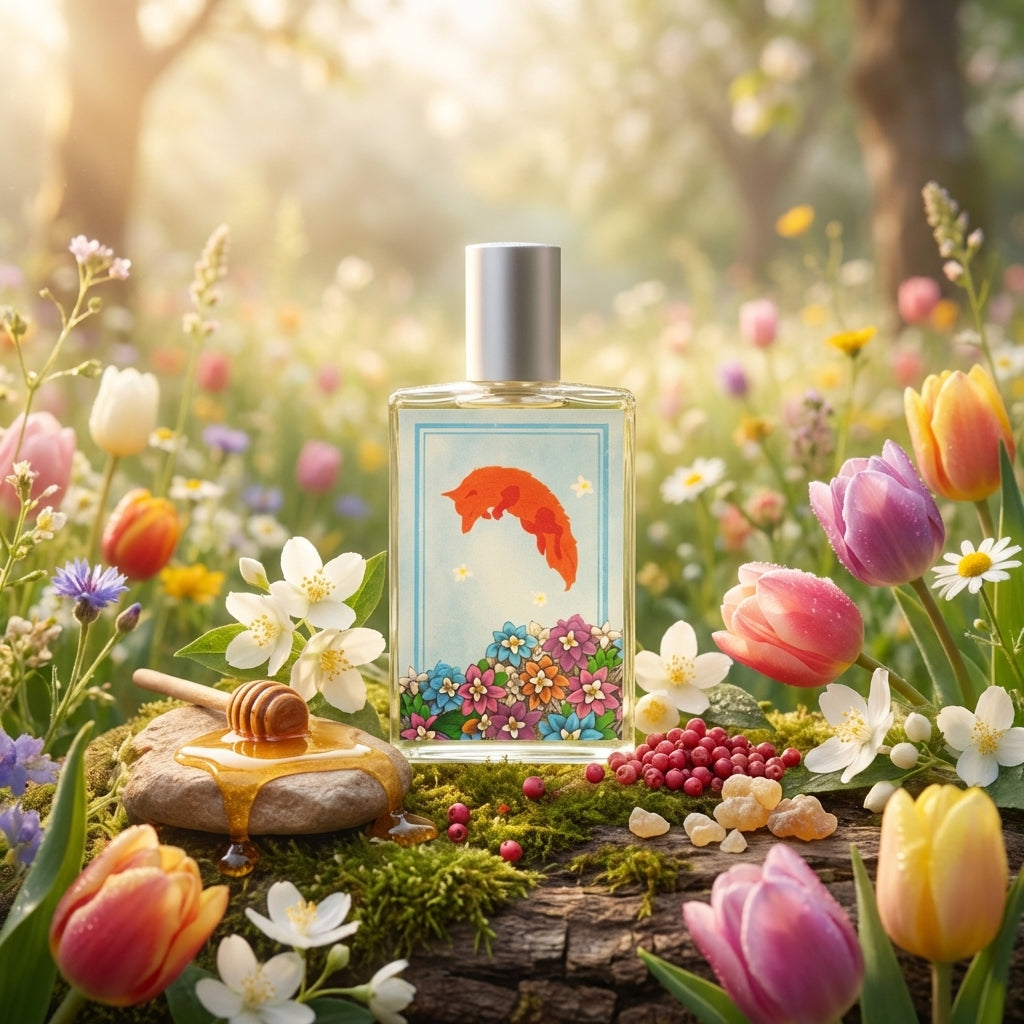 Atmospheric scene of Fox in the Flowerbed by Imaginary Authors