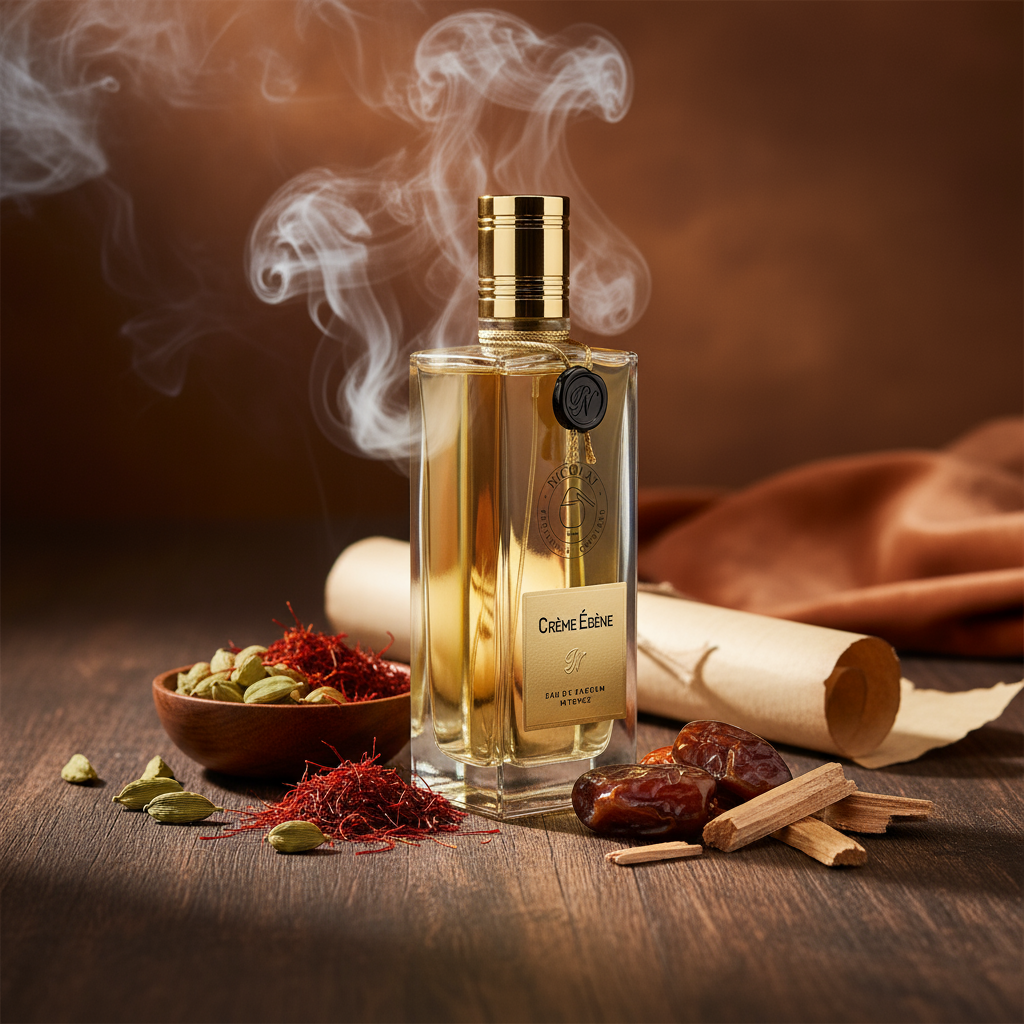 Atmospheric scene of Crème Ébène by Nicolaï