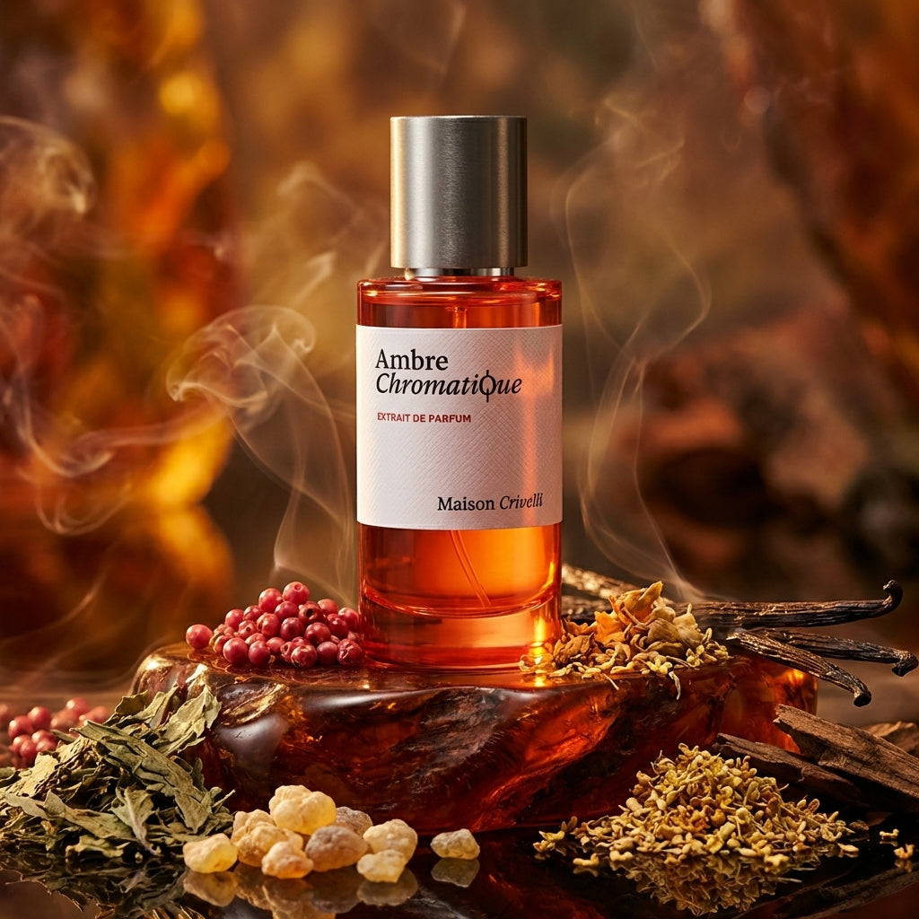 Atmospheric scene of Ambre Chromatique by Maison Crivelli