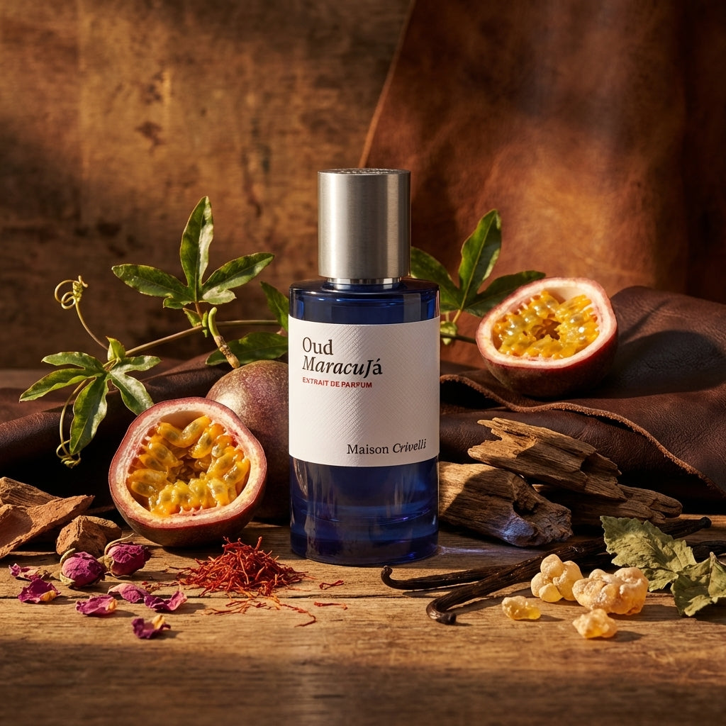 Atmospheric scene of Oud Maracuja by Maison Crivelli