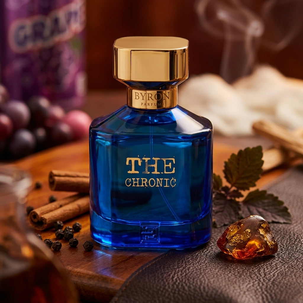 Atmospheric scene of The Chronic by Byron Parfums