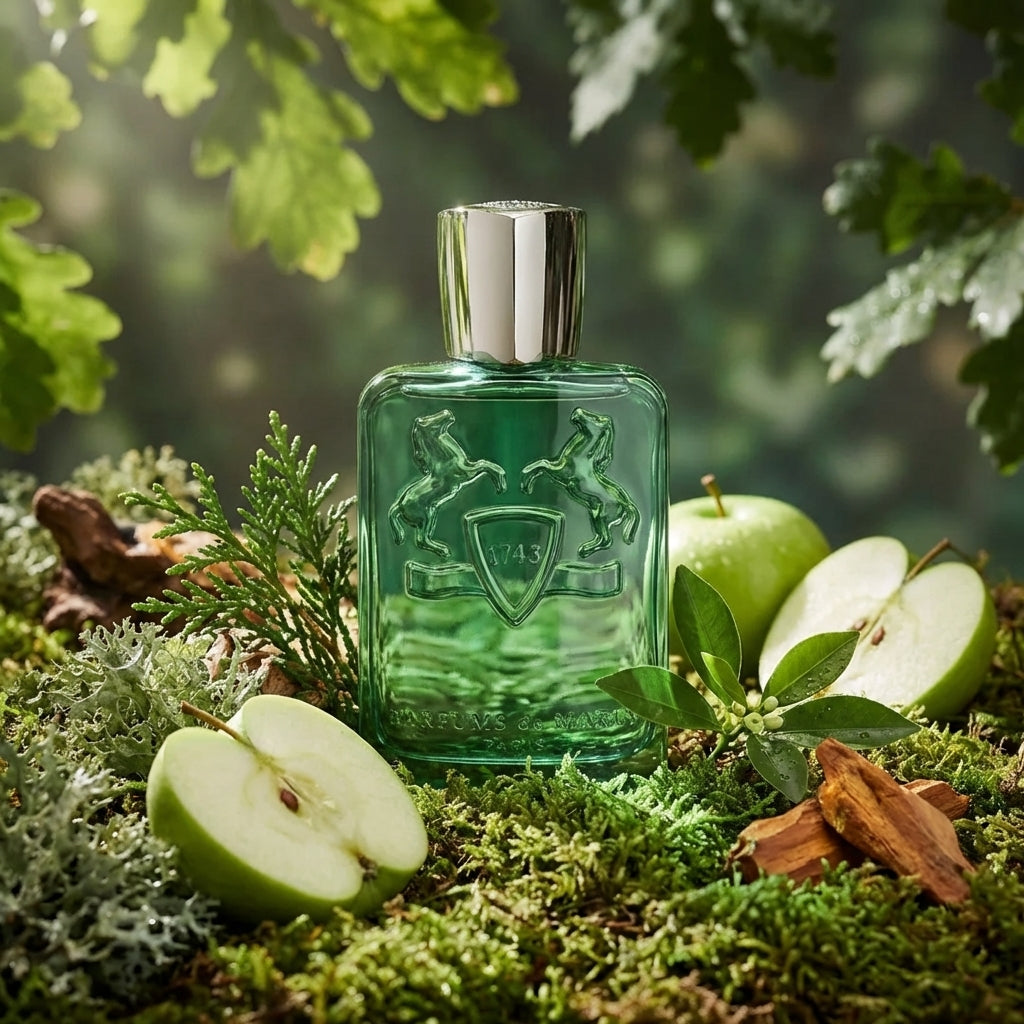 Atmospheric scene of Greenley by Parfums de Marly