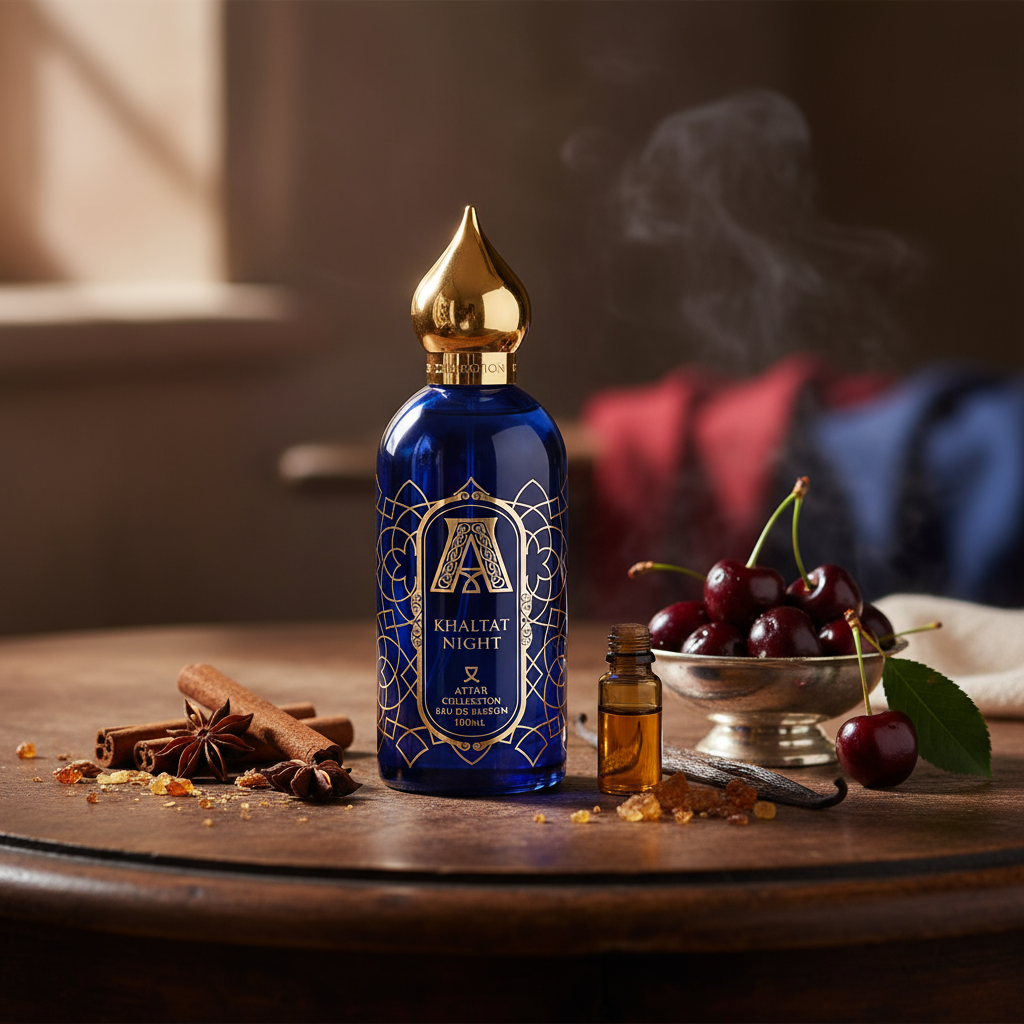 Atmospheric scene of Khaltat Night by Attar Collection