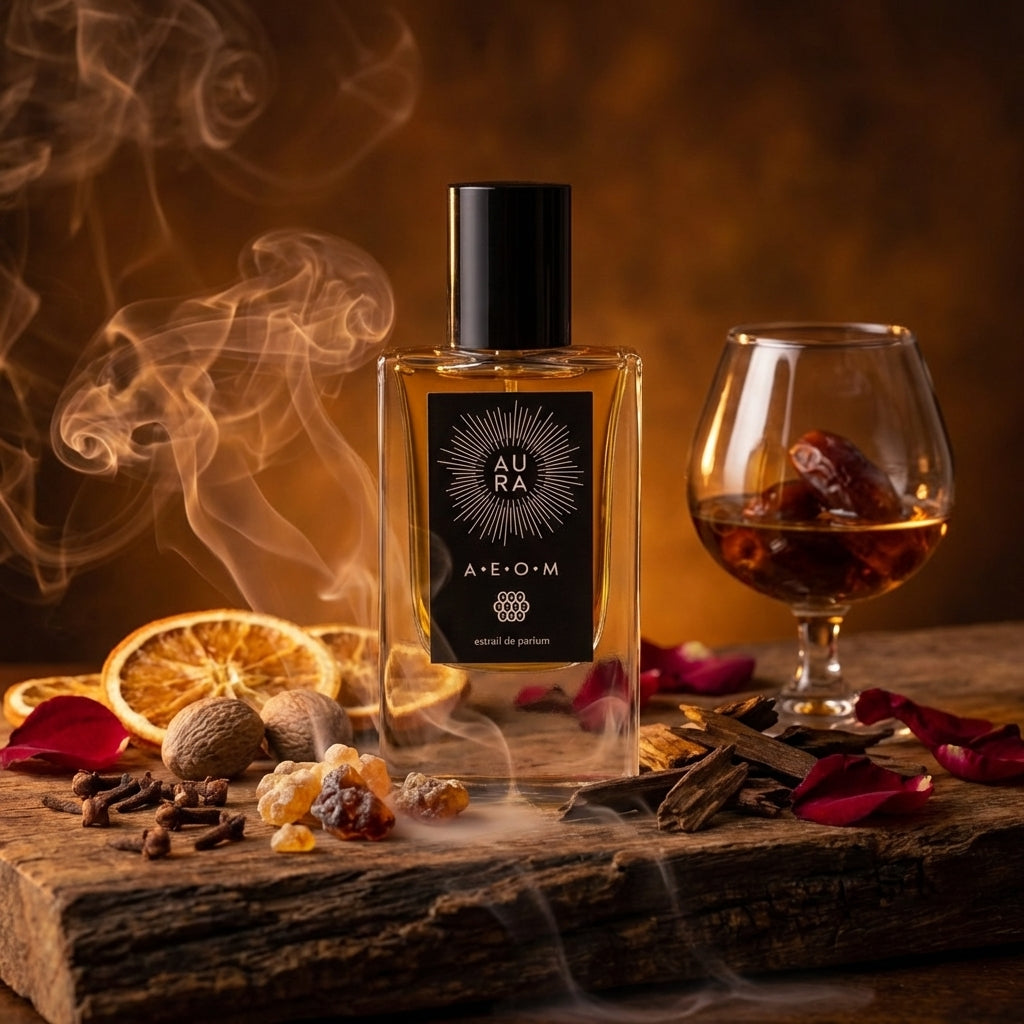 Atmospheric scene of A.E.O.M. by Aura Perfume
