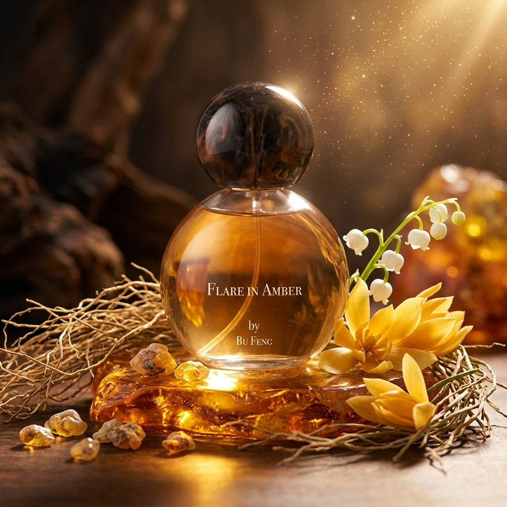 Atmospheric scene of Flare in Amber by Bu Feng